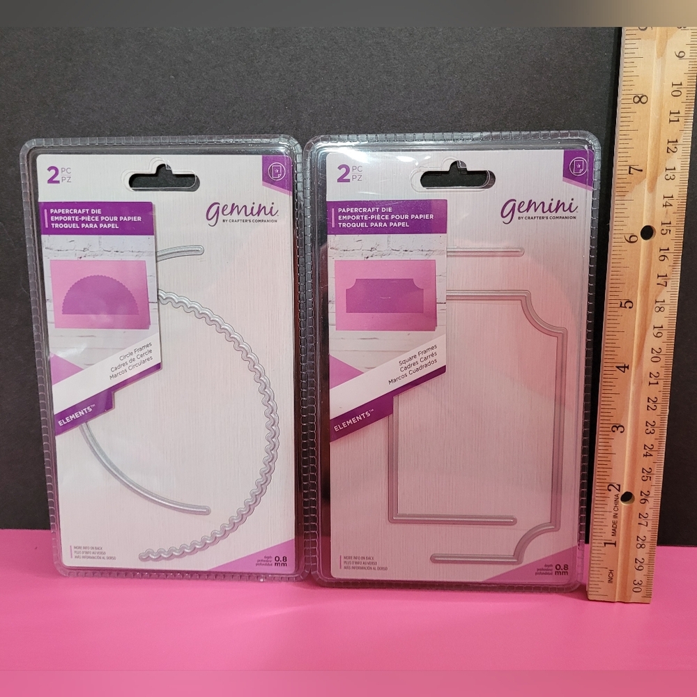 Crafter's Companion Gemini Elements Papercraft Dies. Set Of 2. (0092)
